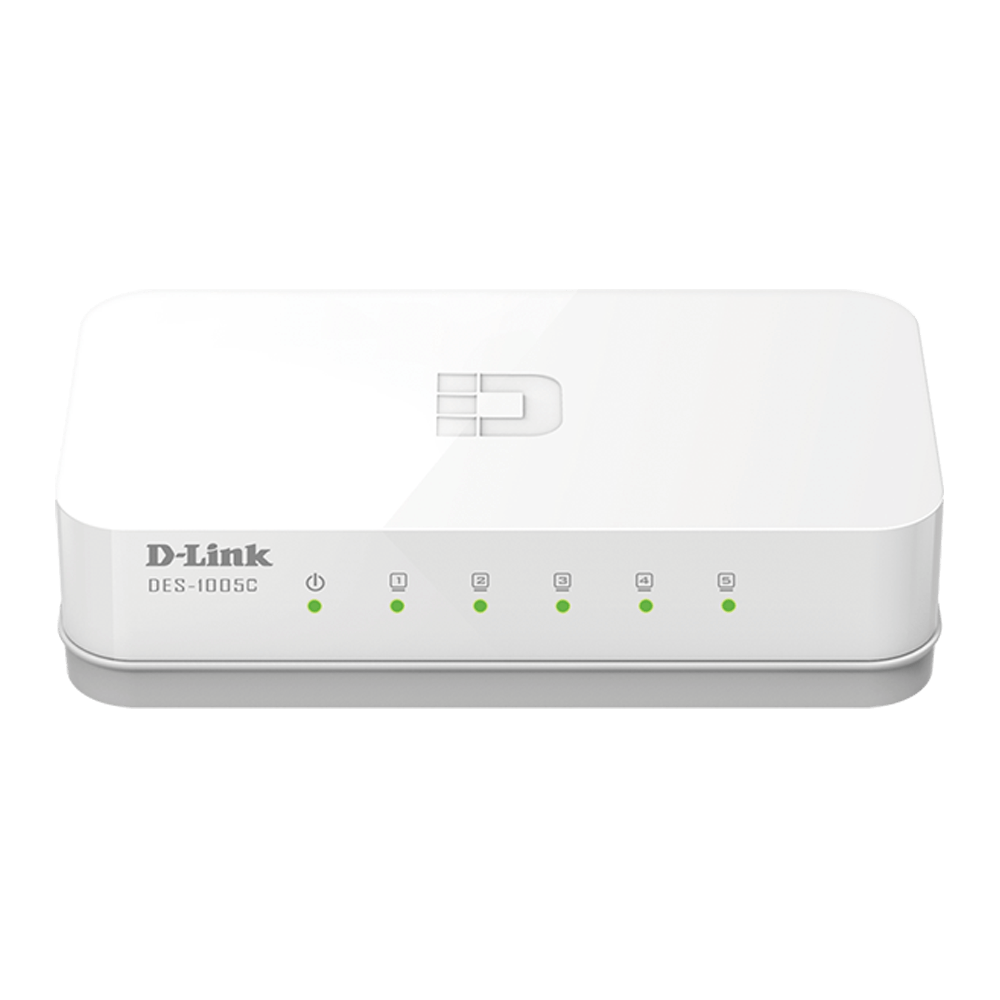 D-Link Desktop LAN Switch 5 Port Normal DES-1005 view 2